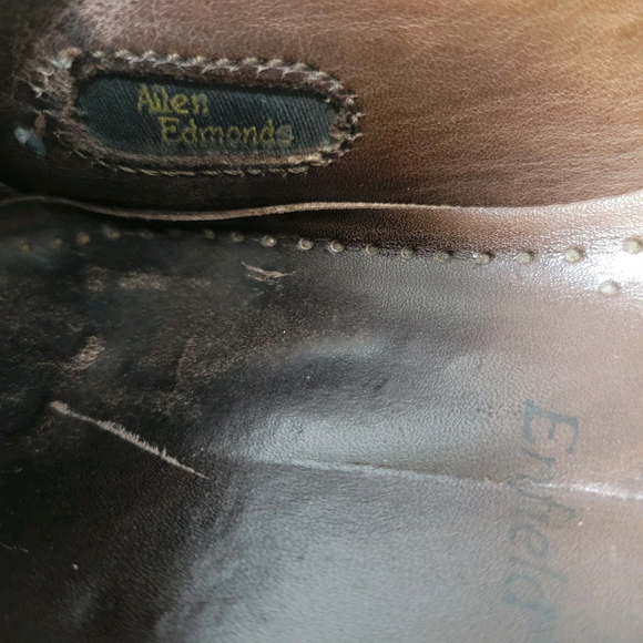 Allen Edmonds Enfield Tassel Loafers Size 12 Men's Brown Excellent Condition - Picture 14 of 15